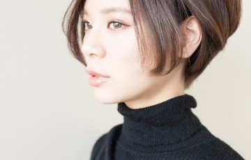 40代髪型(ヘアスタイル) 若返りのショートで黒髪ならエレガントにも決まる!