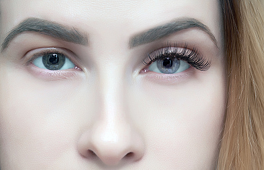 beauty on her eyes
